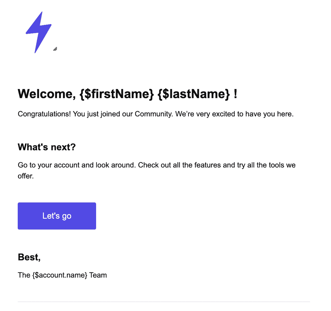 Set up template in MailerSend